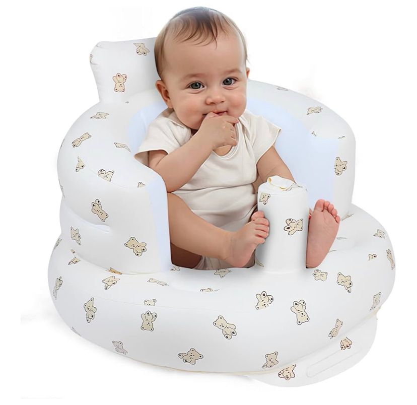 “Asiento Inflable Ergonómico para Bebé ;Soporte Seguro y Comodidad Total”